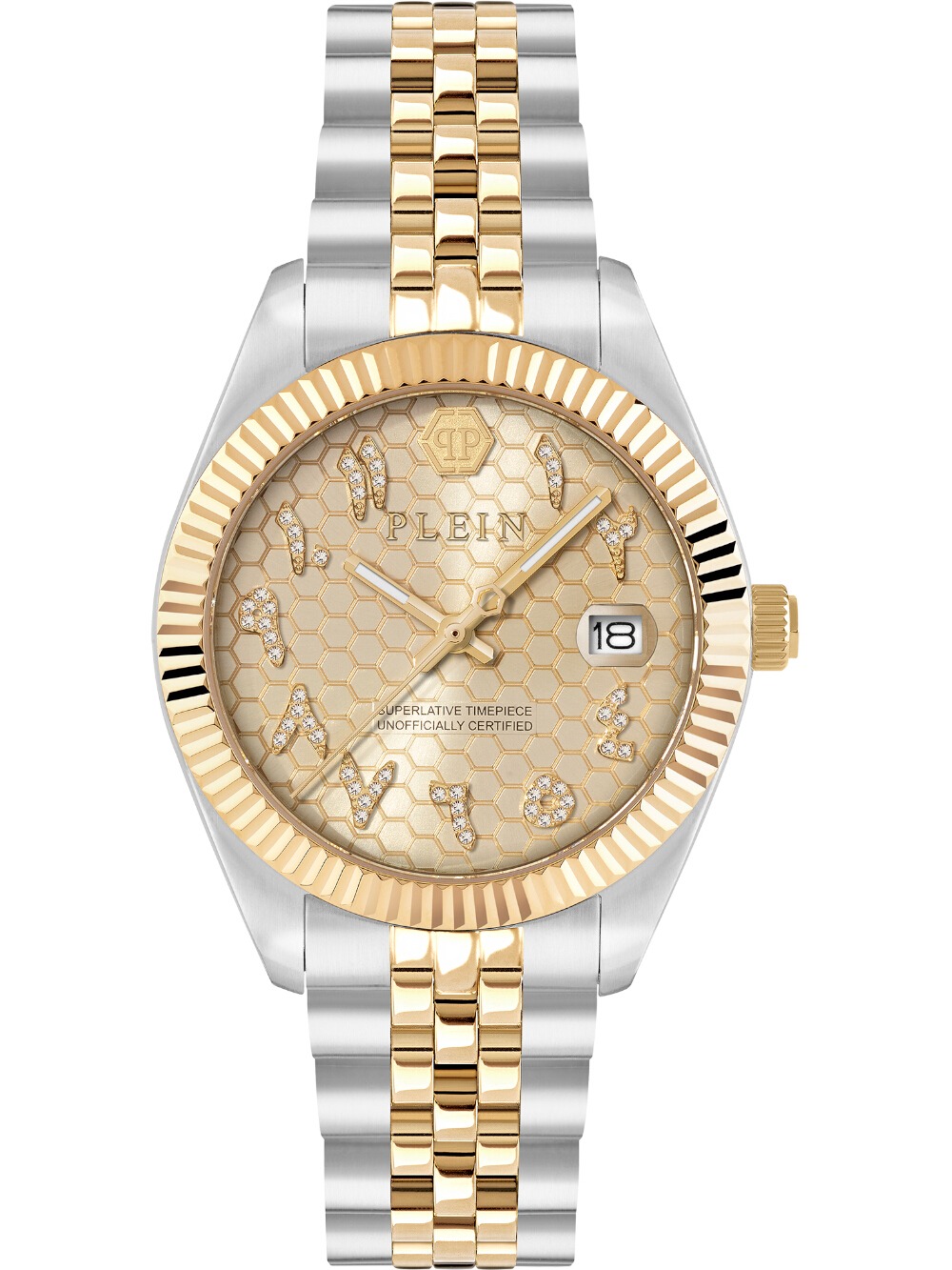 Philipp Plein PWYFA0526 Damenuhr Date Superaltive 34mm 5ATM