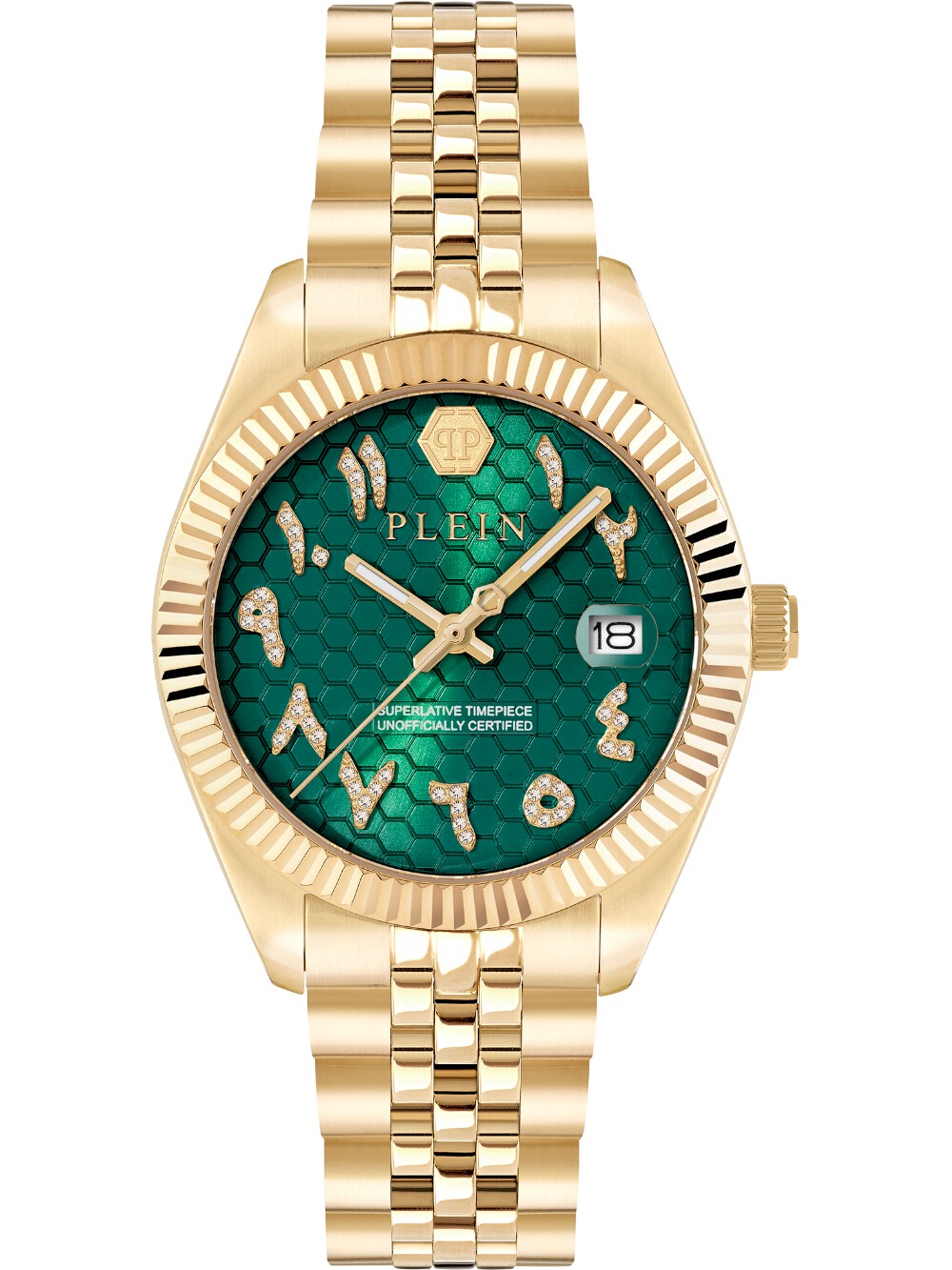 Philipp Plein PWYFA0626 Damenuhr Date Superaltive 34mm 5ATM