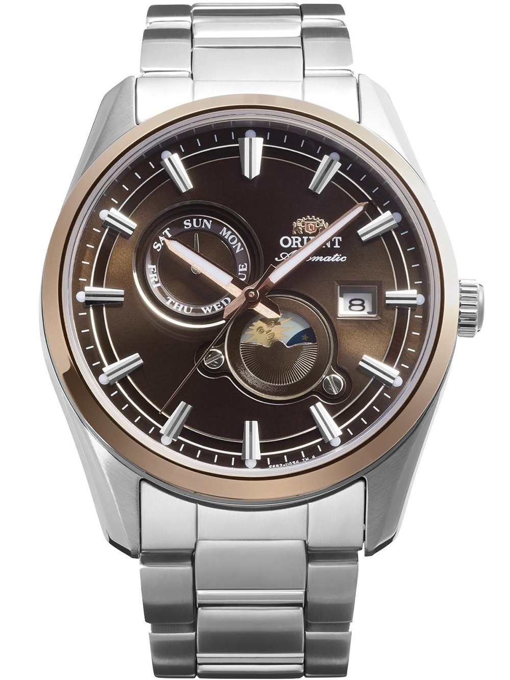 Orient RA-AK0313Y30B Herren Stretto Sun & Moon Automatik 42mm 5ATM