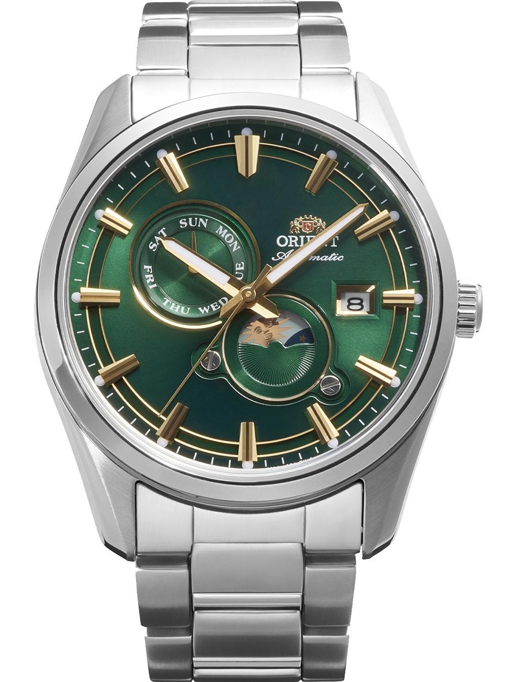 Orient RA-AK0314E30B Herren Stretto Sun & Moon Automatik 42mm 5ATM