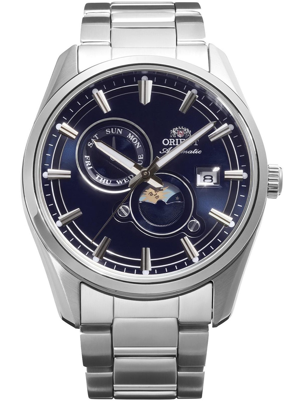 Orient RA-AK0315L30B Herren Stretto Sun & Moon Automatik 42mm 5ATM