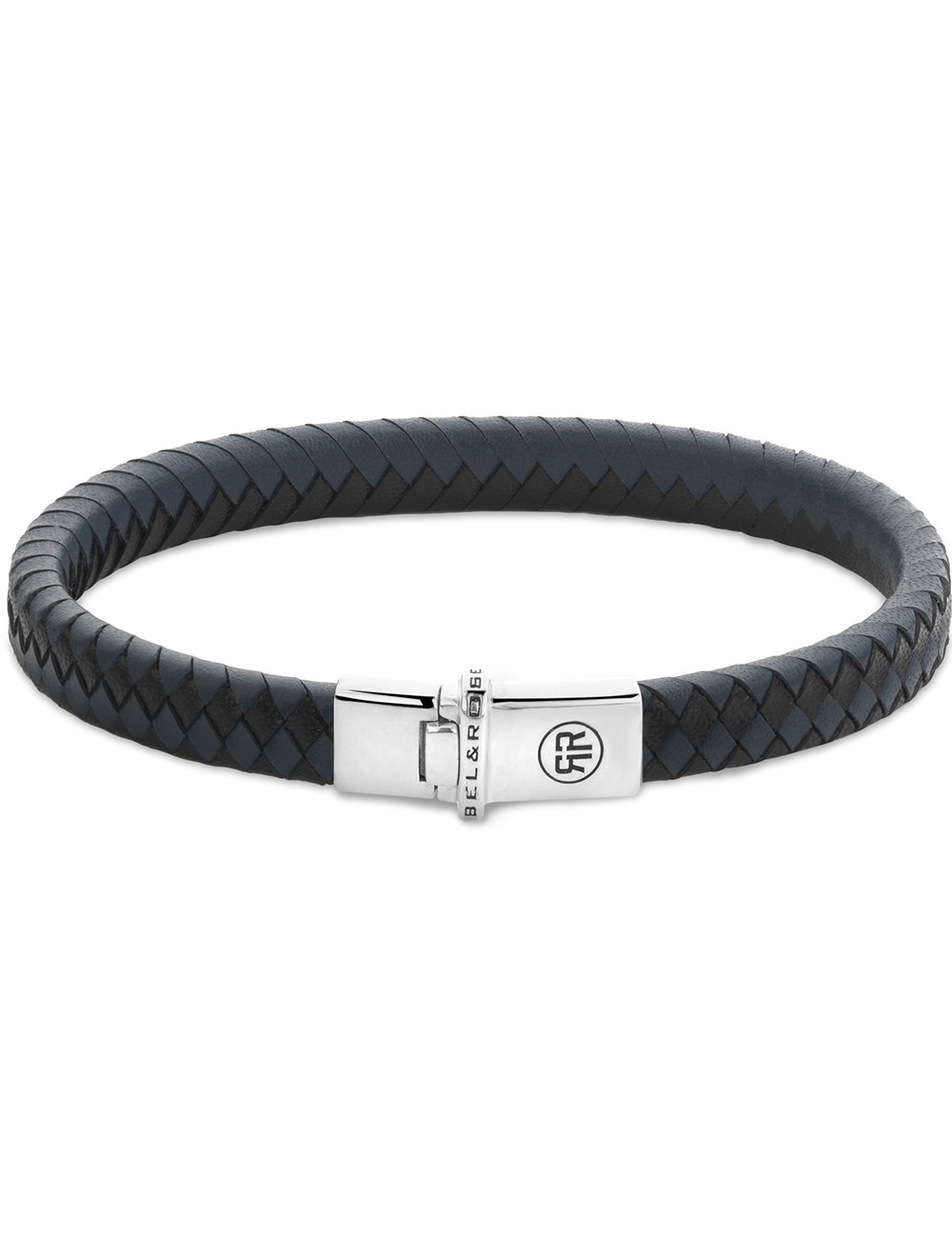 8721202162038 - RR-L0178-S-M Armband Small Braided Black&Blue 8721202162038 - RR-L0178-S-M Armband Small Braided Black&Blue