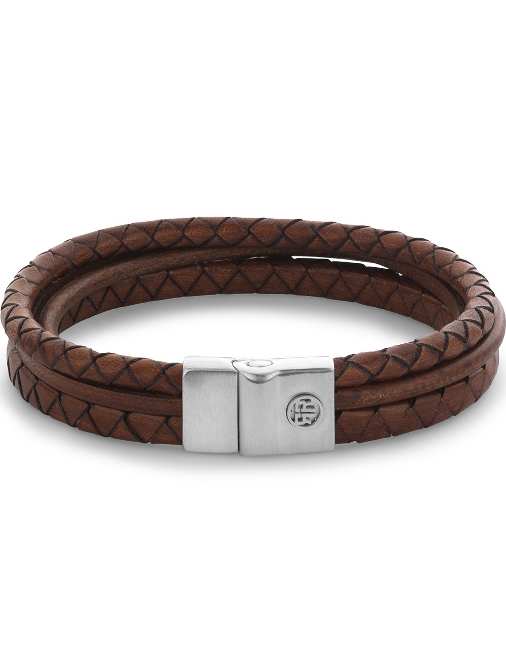 8721202161666 - RR-M0056-S-L Armband Full Metal Premium Combo 12mm Cognac 8721202161666 - RR-M0056-S-L Armband Full Metal Premium Combo 12mm Cognac