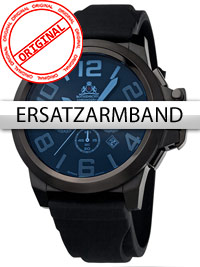2500000653599 - Ersatzband Silikon RS-1108-IB schwarz schwarze Schliesse 2500000653599 - Ersatzband Silikon RS-1108-IB schwarz schwarze Schliesse