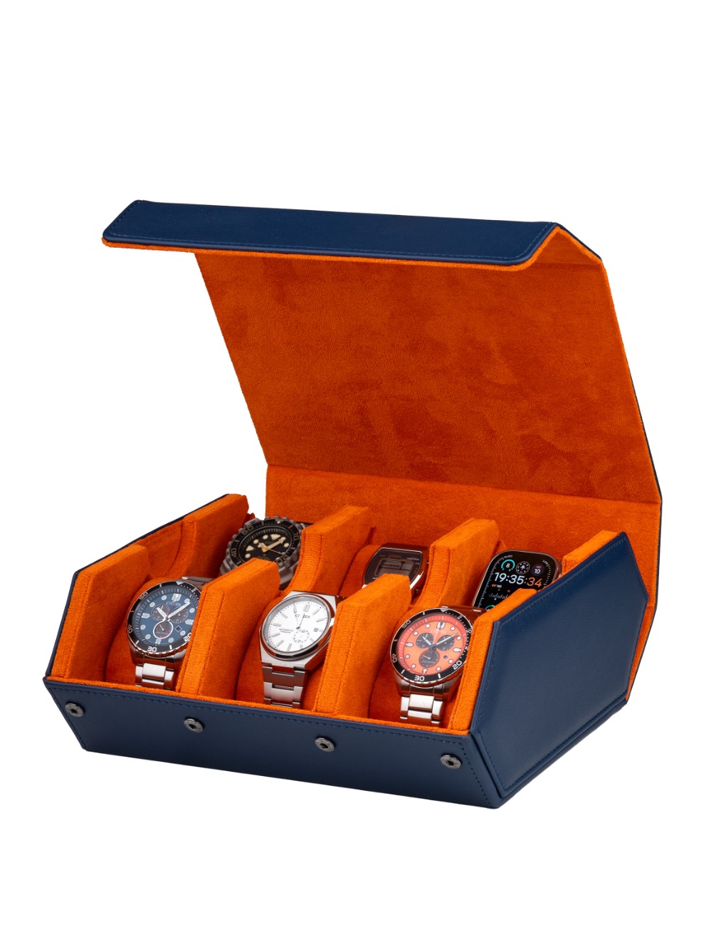 4260156291752 - RS-3178-6-BLU-ORG Uhren Aufbewahrungsbox blau-orange [6]