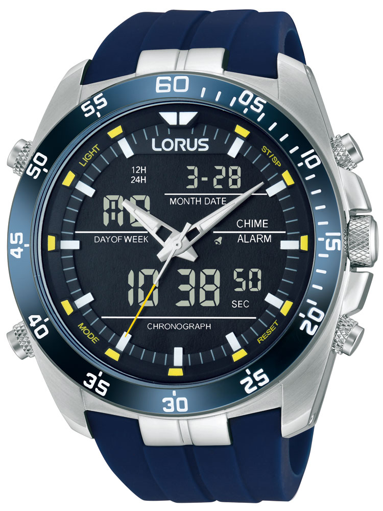 Lorus RW617AX5 Analog-Digital Alarm Chronograph 100M 46mm