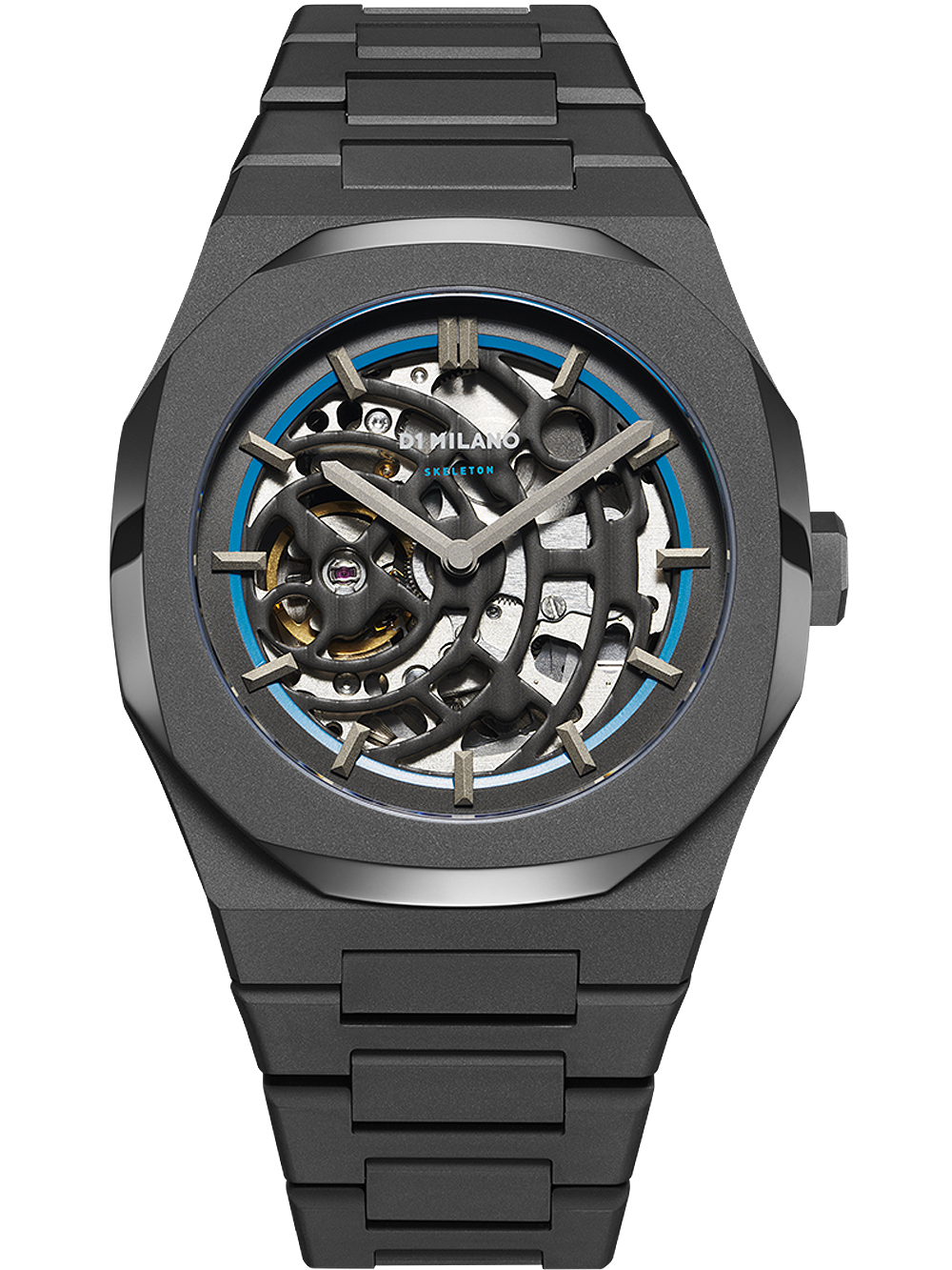 D1 Milano SKBJ05 Skeleton Automatik Herrenuhr 42mm 5ATM