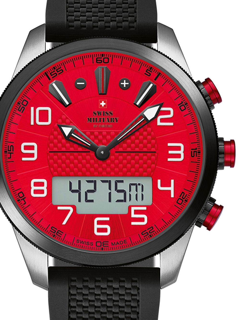 7630019130448 - Swiss Military SM3406102 Ana-Digi Chronograph Herrenuhr 45mm 10ATM 7630019130448 - Swiss Military SM3406102 Ana-Digi Chronograph Herrenuhr 45mm 10ATM