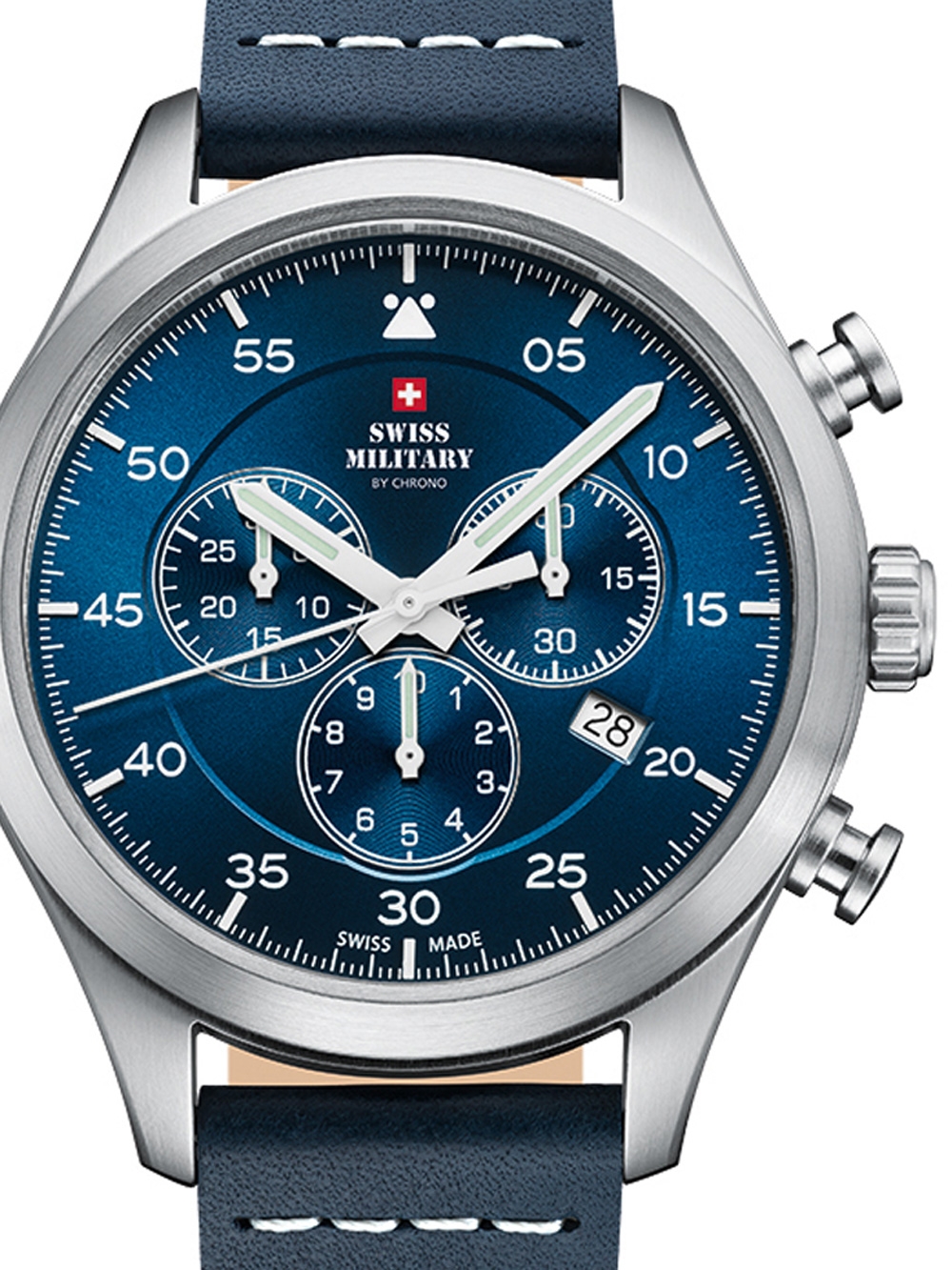7630019140195 - Swiss Military SM3407605 Chronograph Herrenuhr 43mm 10ATM