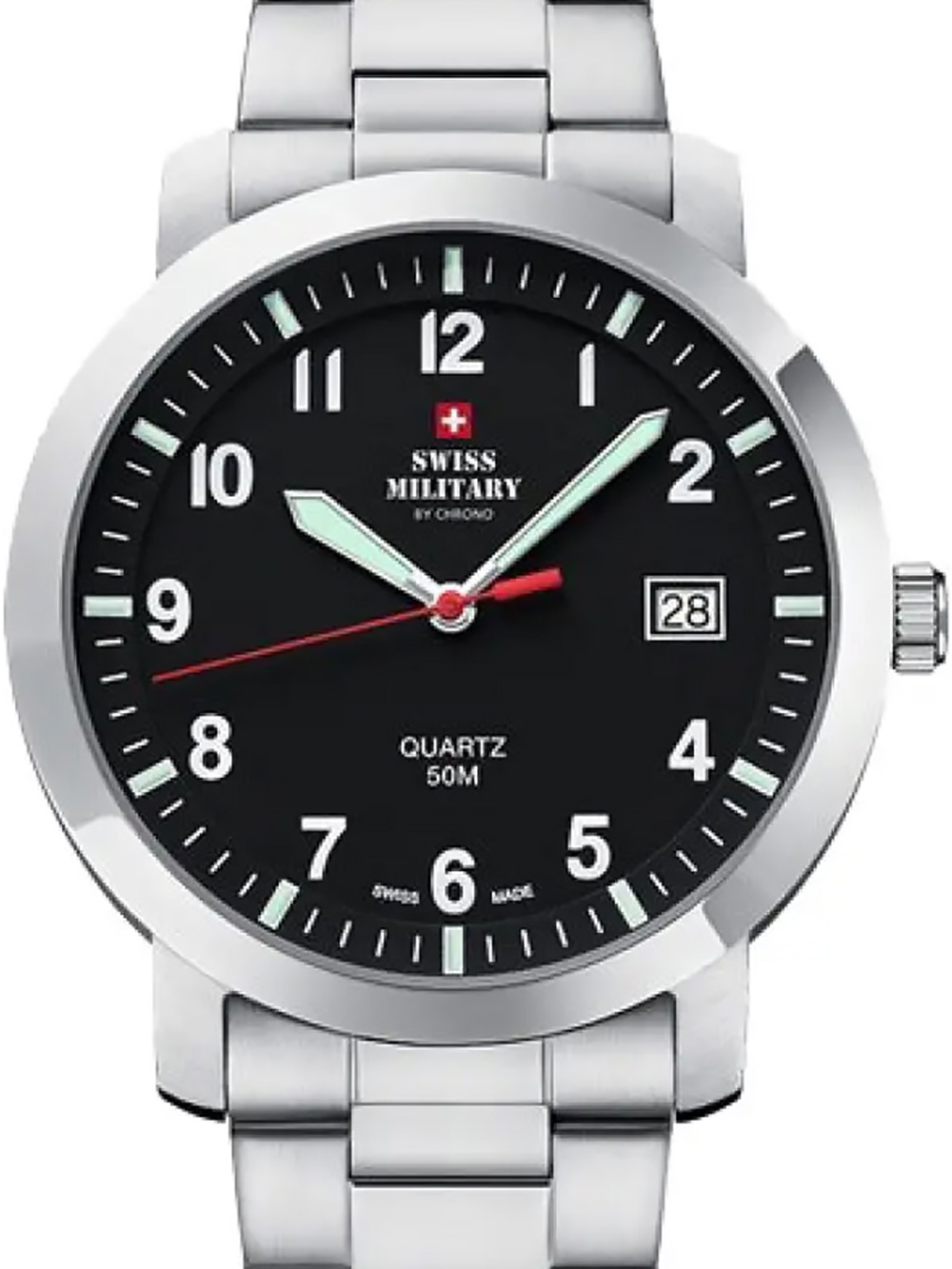 Swiss Military SM34083.07 Herrenuhr 40mm 5ATM