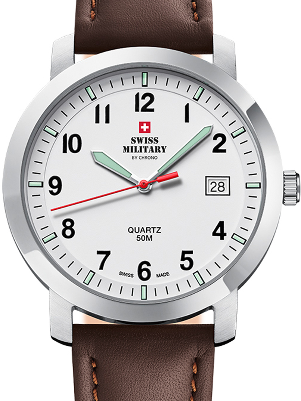 Swiss Military SM34083.11 Herrenuhr 40mm 5ATM