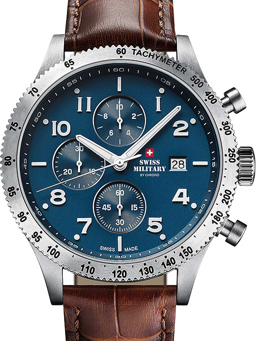 7630019148207 - Swiss Military SM3408406 Chronograph Herrenuhr 42mm 10ATM 7630019148207 - Swiss Military SM3408406 Chronograph Herrenuhr 42mm 10ATM