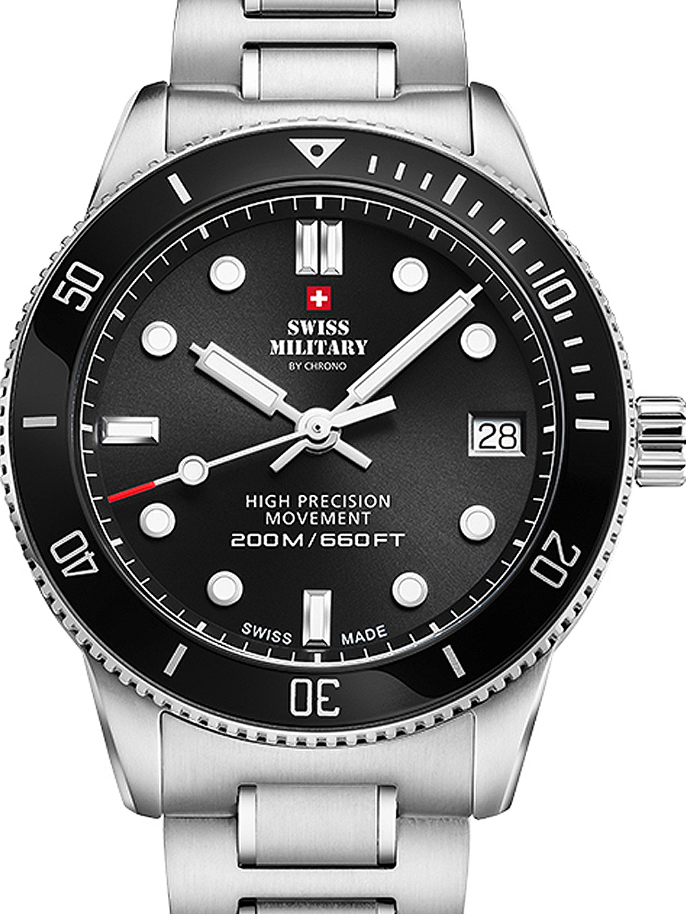 Swiss Military SM34089.01 Diver Damen 37mm 20ATM