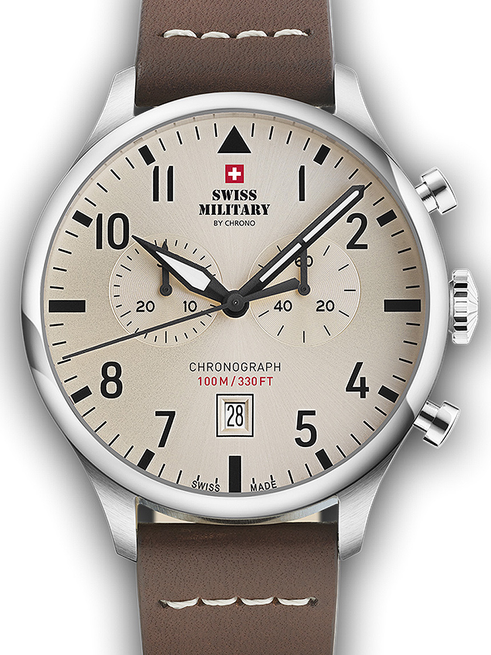 7630019156189 - Swiss Military SM3409809 Vintage Chronograph Herrenuhr 43mm 10ATM 7630019156189 - Swiss Military SM3409809 Vintage Chronograph Herrenuhr 43mm 10ATM