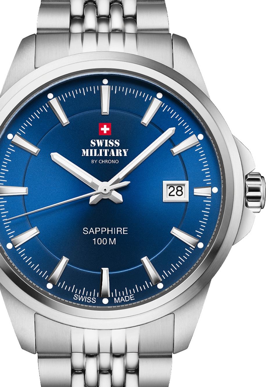 7630701200107 - Swiss Military SM3410403 Herrenuhr Klassik Saphirglas 40mm 10ATM 7630701200107 - Swiss Military SM3410403 Herrenuhr Klassik Saphirglas 40mm 10ATM