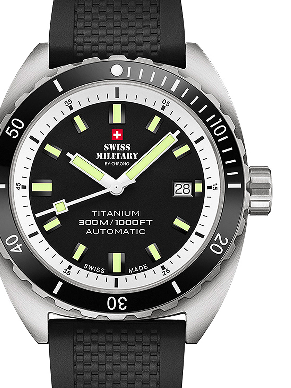 Swiss Military SMA34100.07 Diver Titanium Automatik 42mm 30ATM