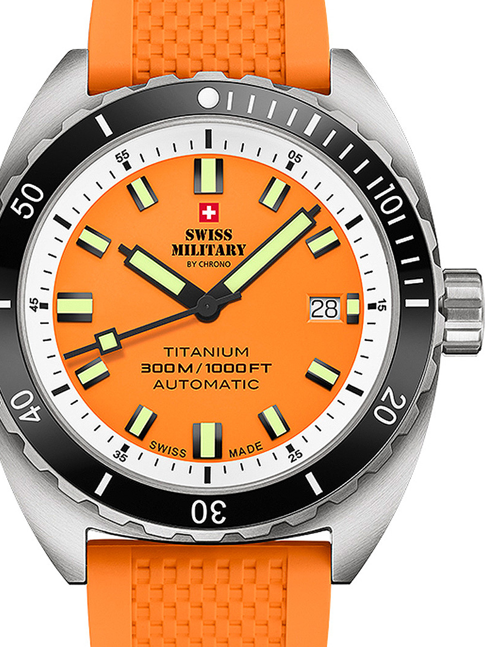 Swiss Military SMA34100.10 Diver Titanium Automatik 42mm 30ATM