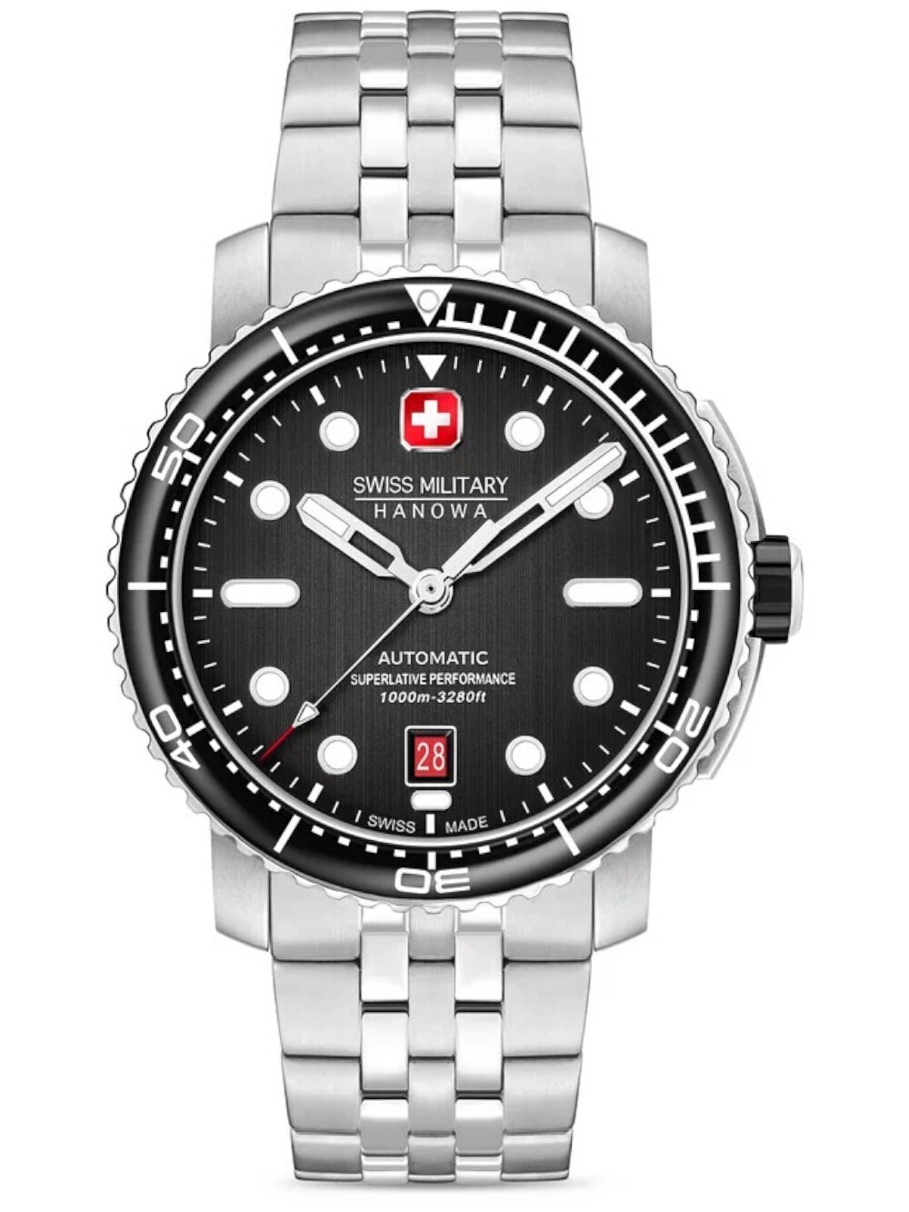 Swiss Military Hanowa SMWGL0002001-SET Herrenuhr Maitre Plongeur Automatik 44mm 100ATM