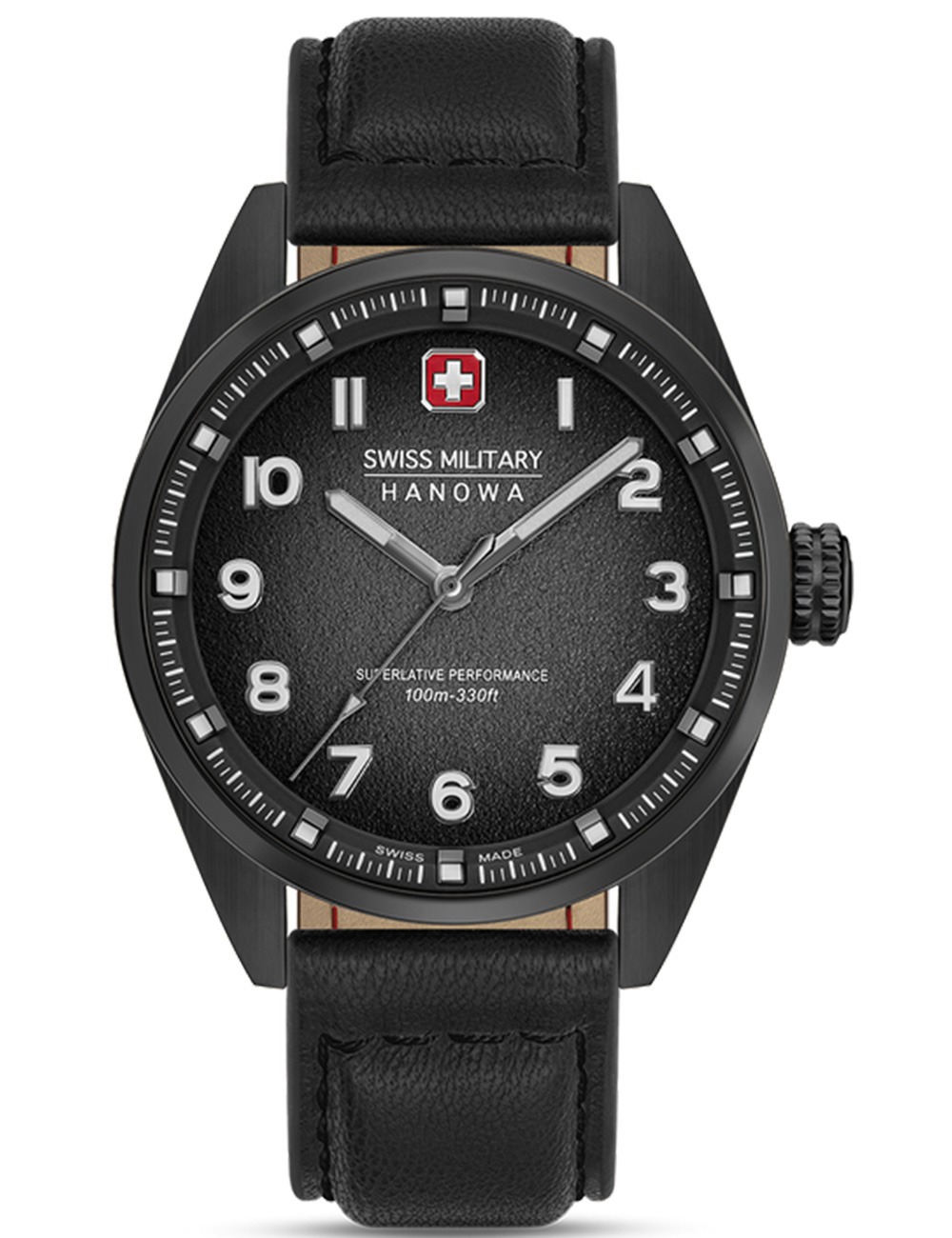 7620958010031 - Mens Wristwatches Black Leather 42mm Armbanduhr Herren Uhr Chronograph Analog Quarz