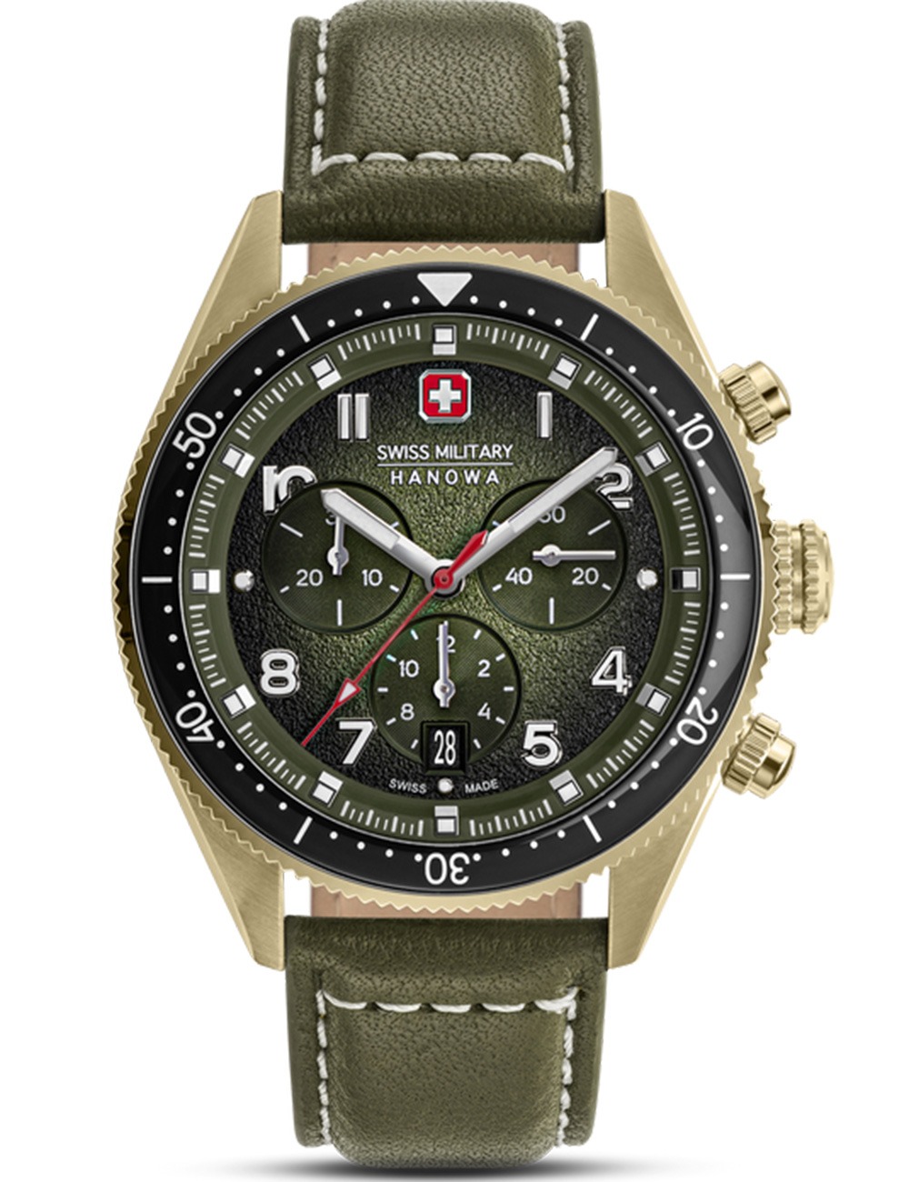 Swiss Military Hanowa SMWGC0003850 Herrenuhr Greyhound Chrono 43mm 10ATM