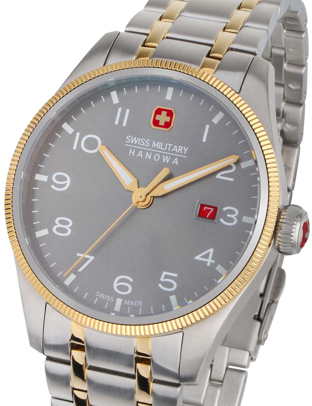 7620958008915 - Herren Armbanduhr Analog Silber Gold 40mm Edelstahl Gold Uhrzeit Armbänder Herrenuhr Chronographen