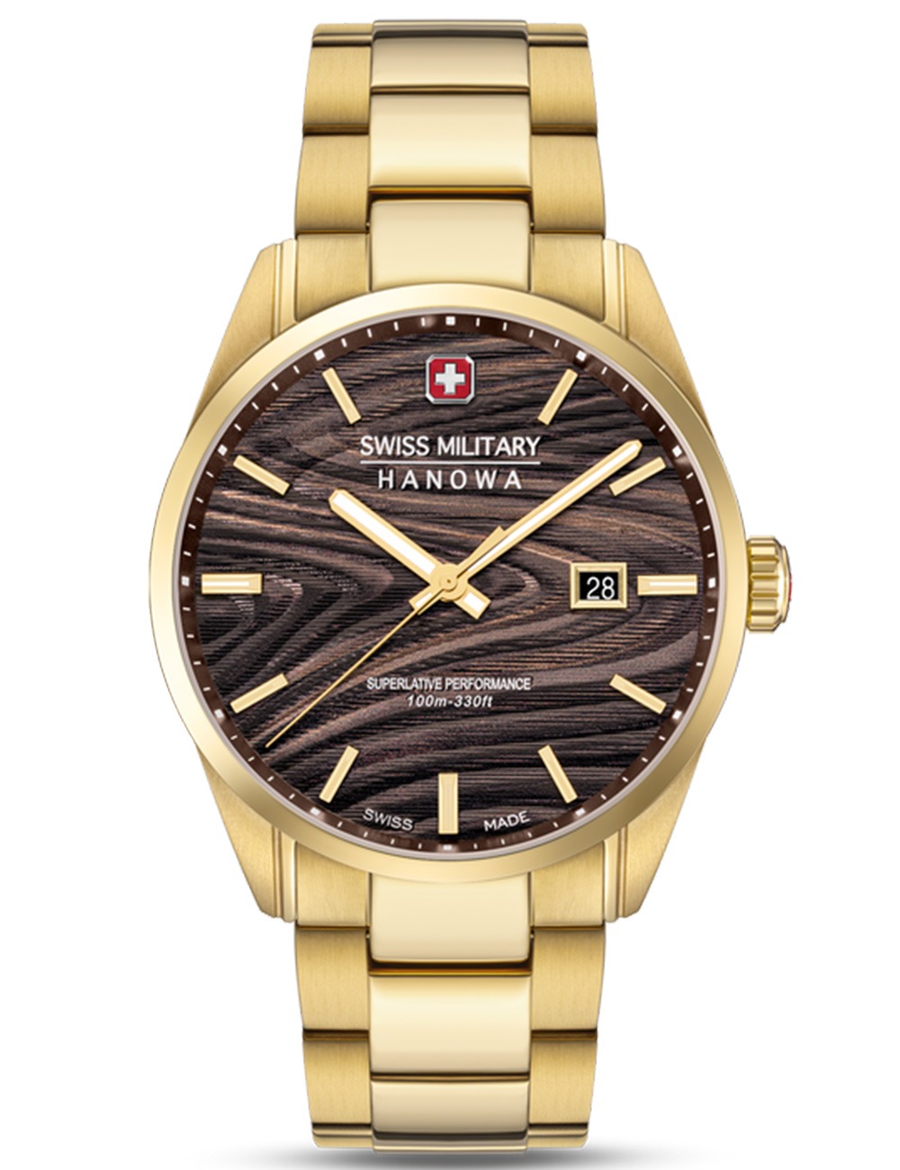 Swiss Military Hanowa SMWGH0006010 Herrenuhr Golden Beech 42mm 10ATM