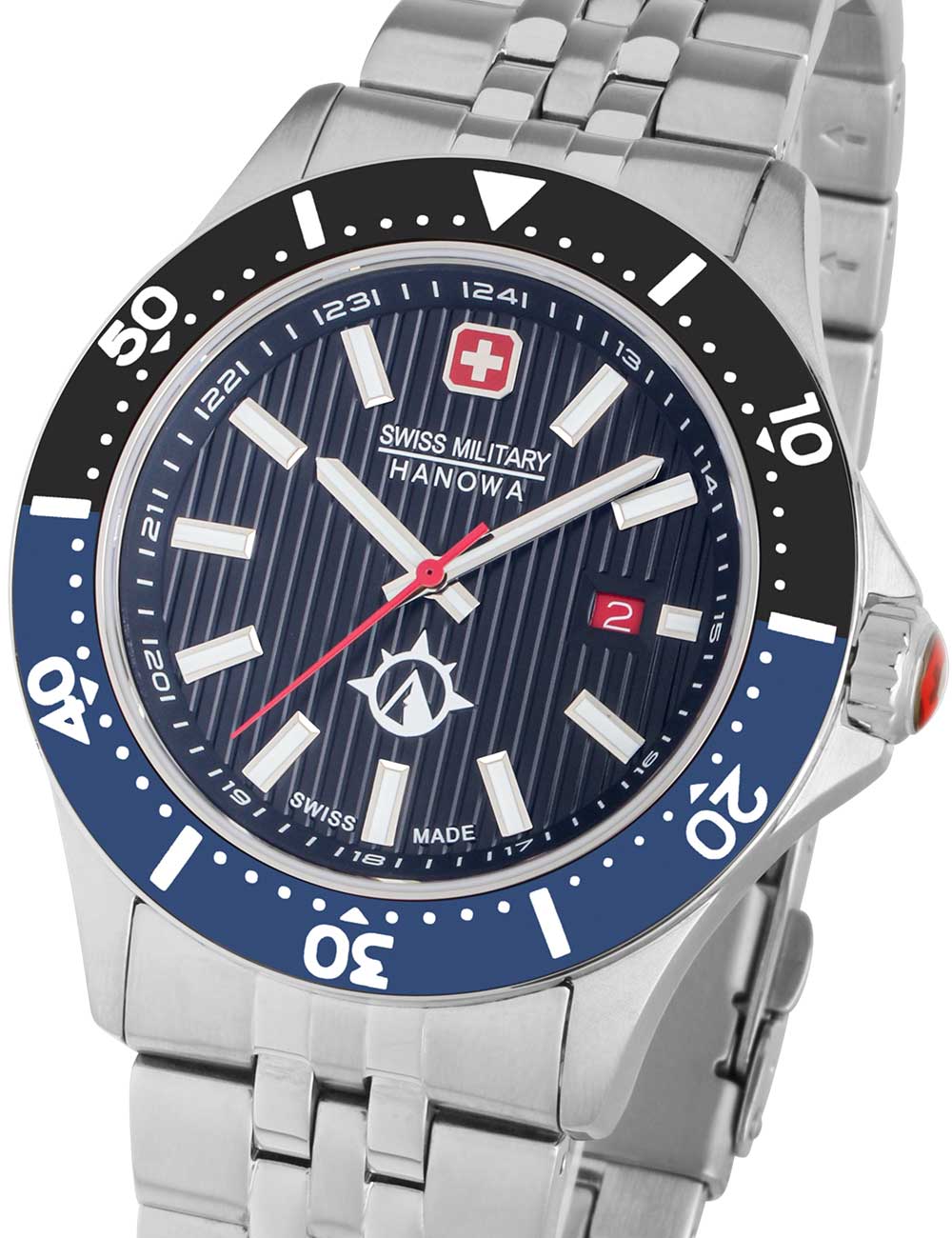 7620958005907 - Herren Armbanduhr FLAGSHIP X Schwarz Blau 42mm Edelstahl Chronograph Taucheruhr Herrenuhr Uhren 7620958005907 - Herren Armbanduhr FLAGSHIP X Schwarz Blau 42mm Edelstahl Chronograph Taucheruhr Herrenuhr Uhren