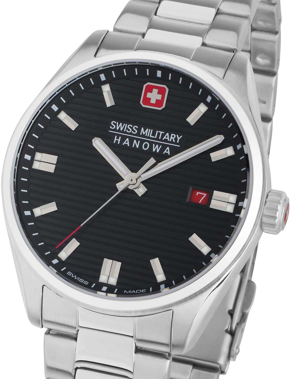 7620958007420 - Unisex Analog Armbanduhr Schwarz Silber 40mm Edelstahl Herrenuhr Damenuhr Chronograph Sportuhr Classic 7620958007420 - Unisex Analog Armbanduhr Schwarz Silber 40mm Edelstahl Herrenuhr Damenuhr Chronograph Sportuhr Classic
