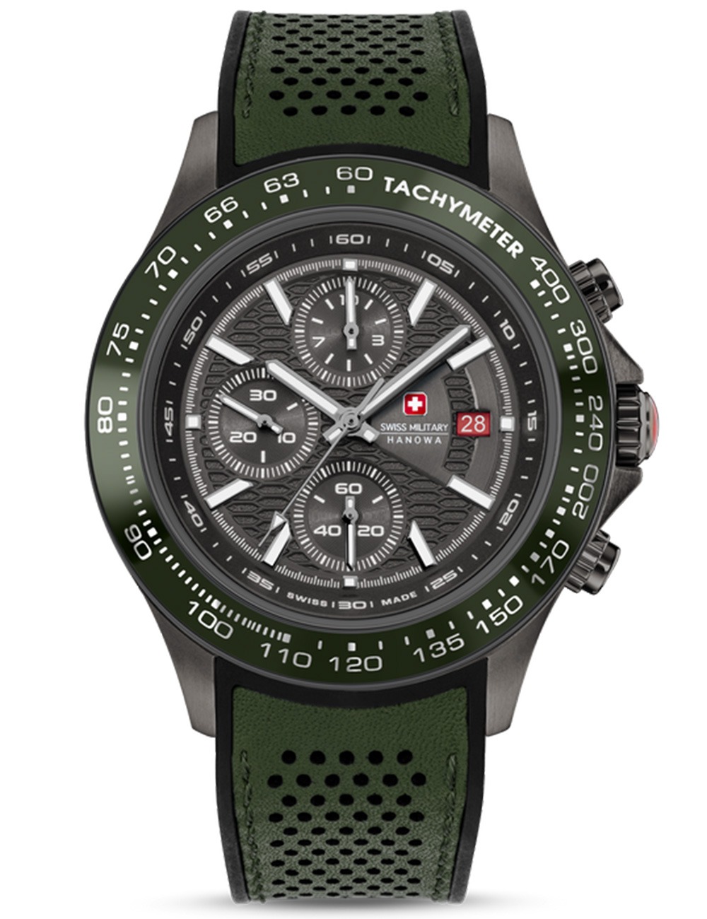 7620958011557 - Herren Armbanduhr Chronograph Leder Grün Schwarz - Armbanduhr Herren Chronograph Leder Uhr 7620958011557 - Herren Armbanduhr Chronograph Leder Grün Schwarz - Armbanduhr Herren Chronograph Leder Uhr