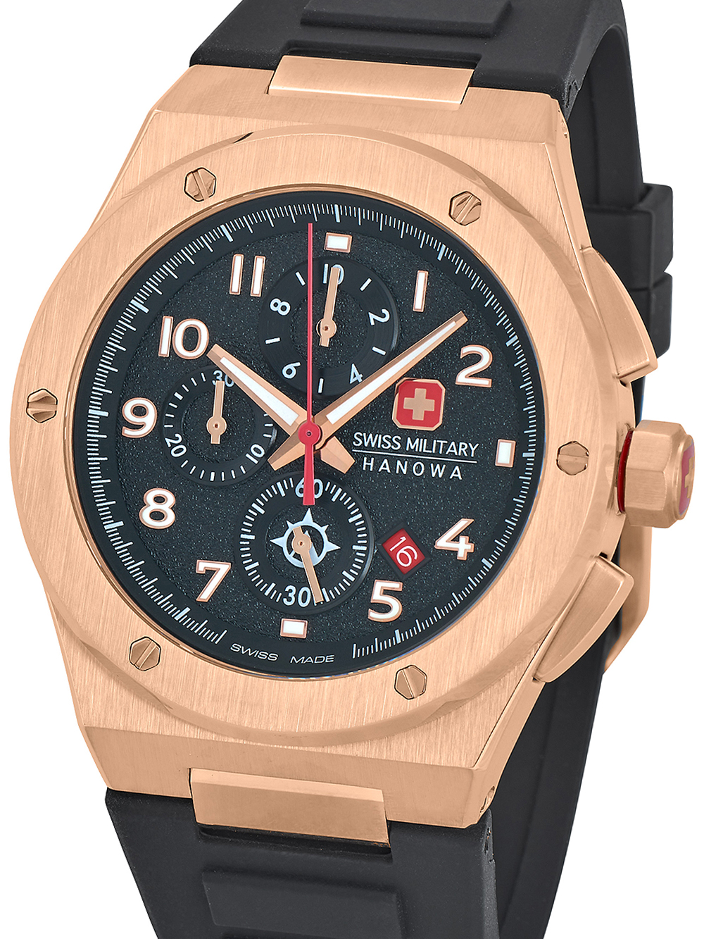 7620958006973 - Herren Armbanduhr Chronograph Rose Gold Schwarz 42mm Edelstahl Silikon Herrenuhr Chronographen Armbanduhr 7620958006973 - Herren Armbanduhr Chronograph Rose Gold Schwarz 42mm Edelstahl Silikon Herrenuhr Chronographen Armbanduhr