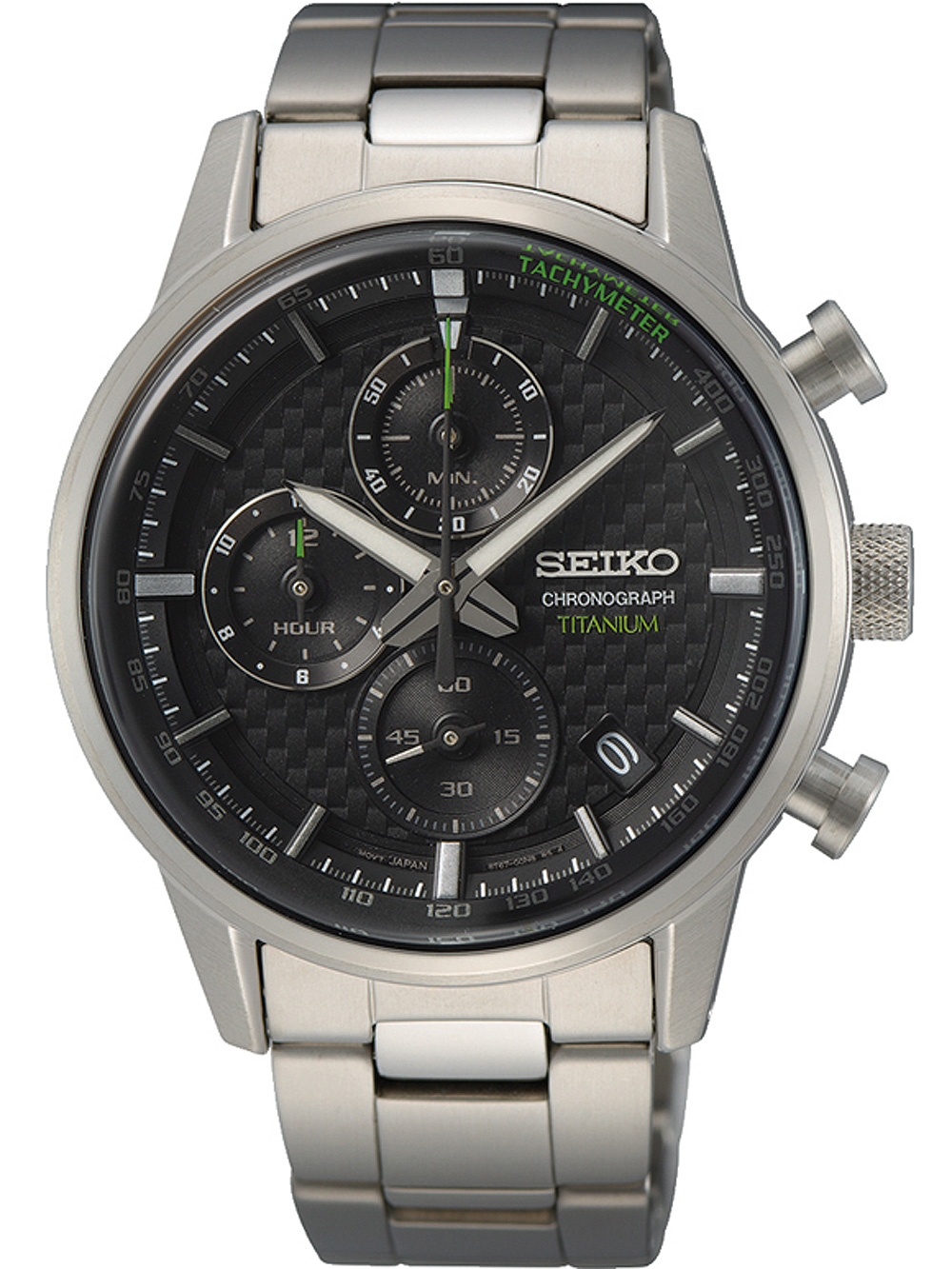 Seiko SSB389P1 Titanium Chronograph Herrenuhr 42mm 10ATM