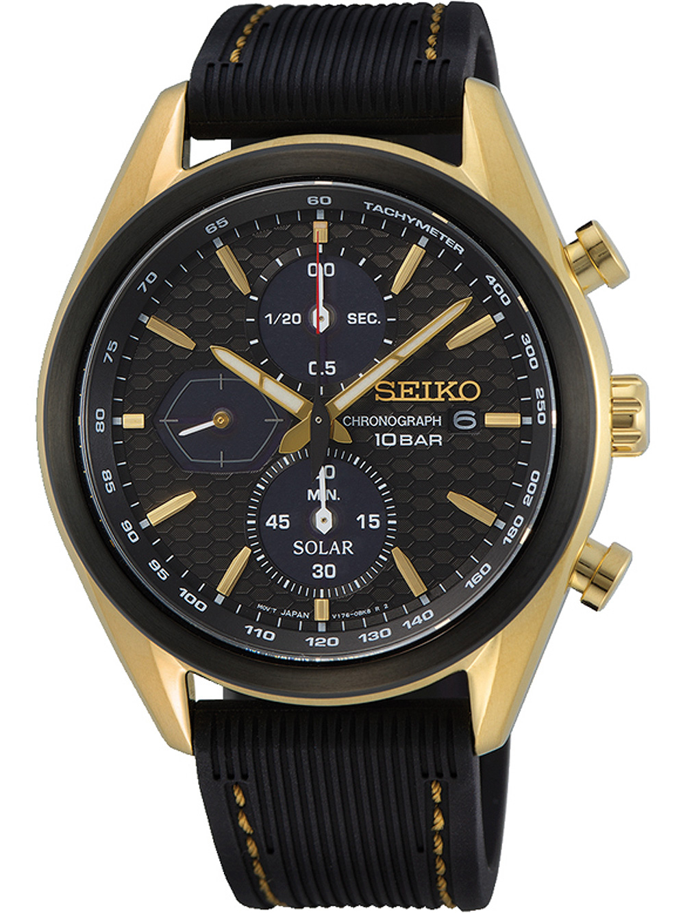 Seiko SSC804P1 Chronograph Solar Herrenuhr 41mm 10ATM