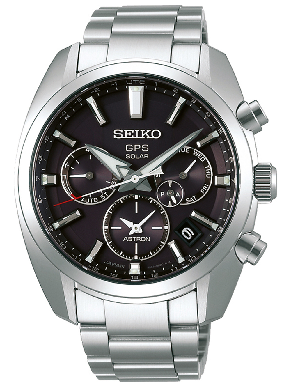 Seiko SSH021J1 Astron GPS Solar Dual-Time Herrenuhr 42mm 10ATM