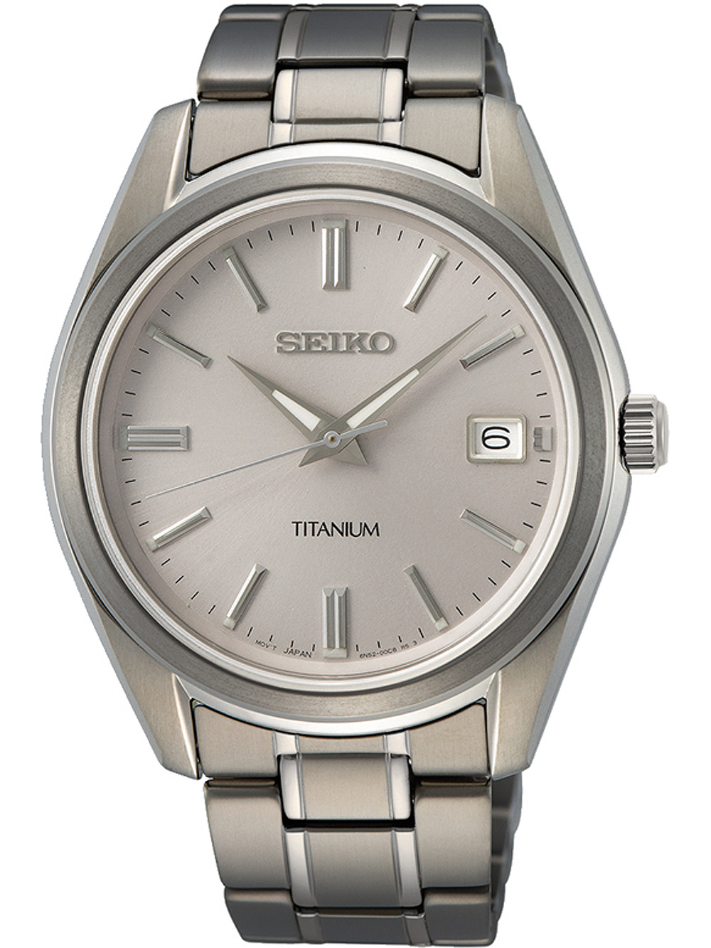 Seiko SUR369P1 Klassik Titanium m. Saphirglas Herrenuhr 40mm 10ATM