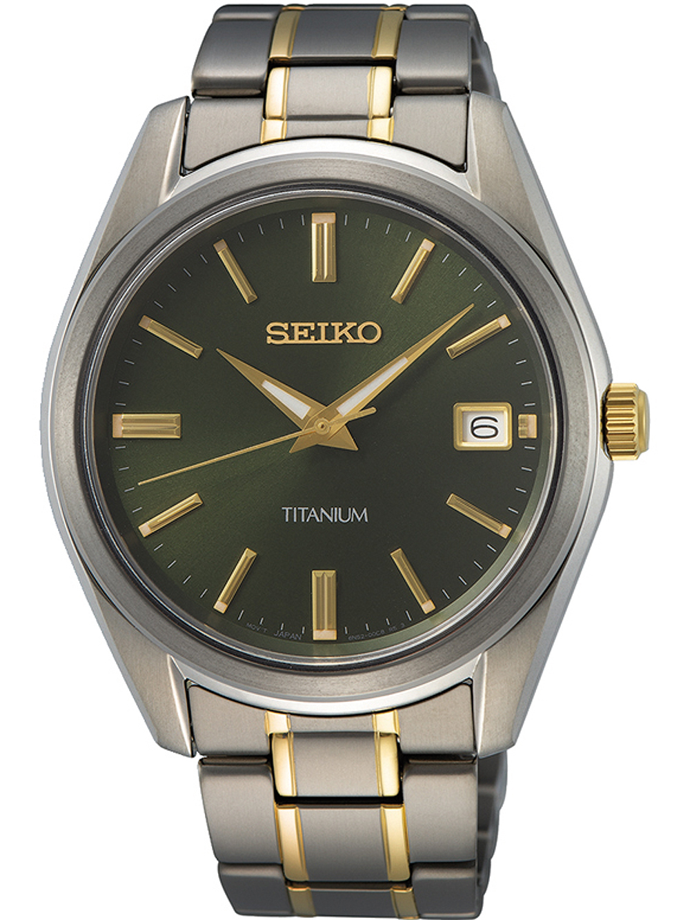 Seiko SUR377P1 Klassik Titanium m. Saphirglas Herrenuhr 40mm 10ATM