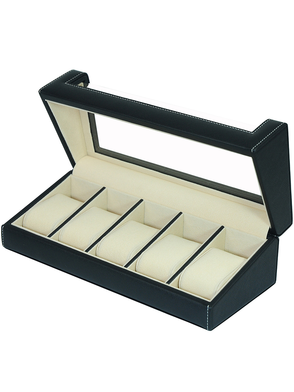 4260156291394 - Uhrenbox RS-2440-W für 4 Uhren und Manschettenknöpfe 4260156291394 - Uhrenbox RS-2440-W für 4 Uhren und Manschettenknöpfe