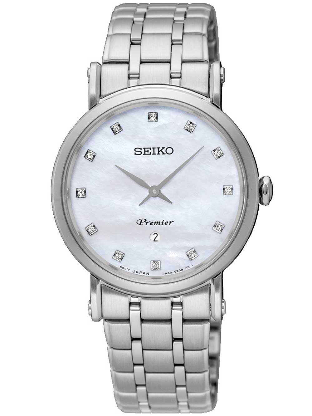 Seiko SXB433P1 Premier Diamond Damenuhr 30mm 3ATM