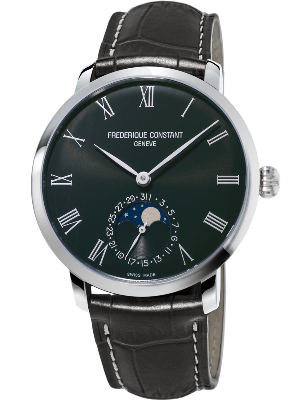 7688200299641 - Frederique Constant Geneve Slimline Moonphase Manufacture FC-705GR4S6 Herren Automatikuhr 7688200299641 - Frederique Constant Geneve Slimline Moonphase Manufacture FC-705GR4S6 Herren Automatikuhr