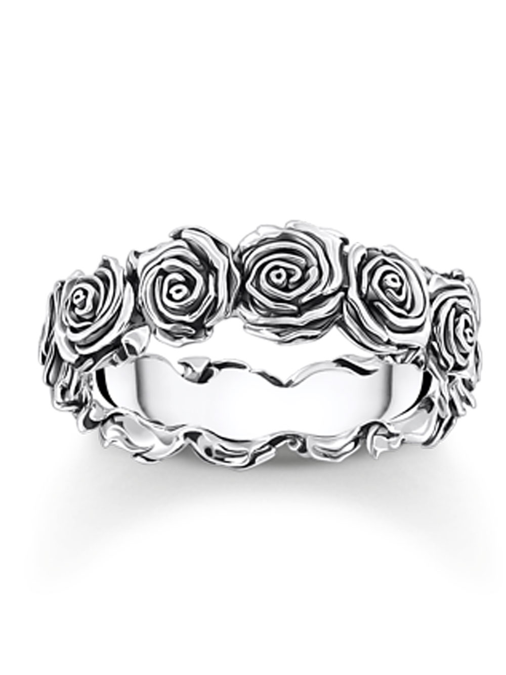 4051245608434 - TR2488-637-21-58 Silberner Ring mit Rosen Damen 4051245608434 - TR2488-637-21-58 Silberner Ring mit Rosen Damen