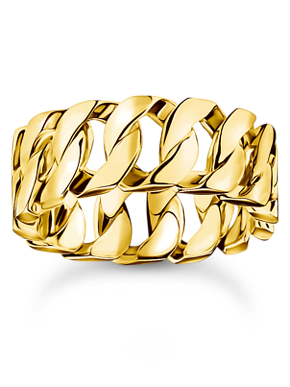 4051245609905 - TR2497-413-39-58 Ring - Kettenglieder breit vergoldet Damen