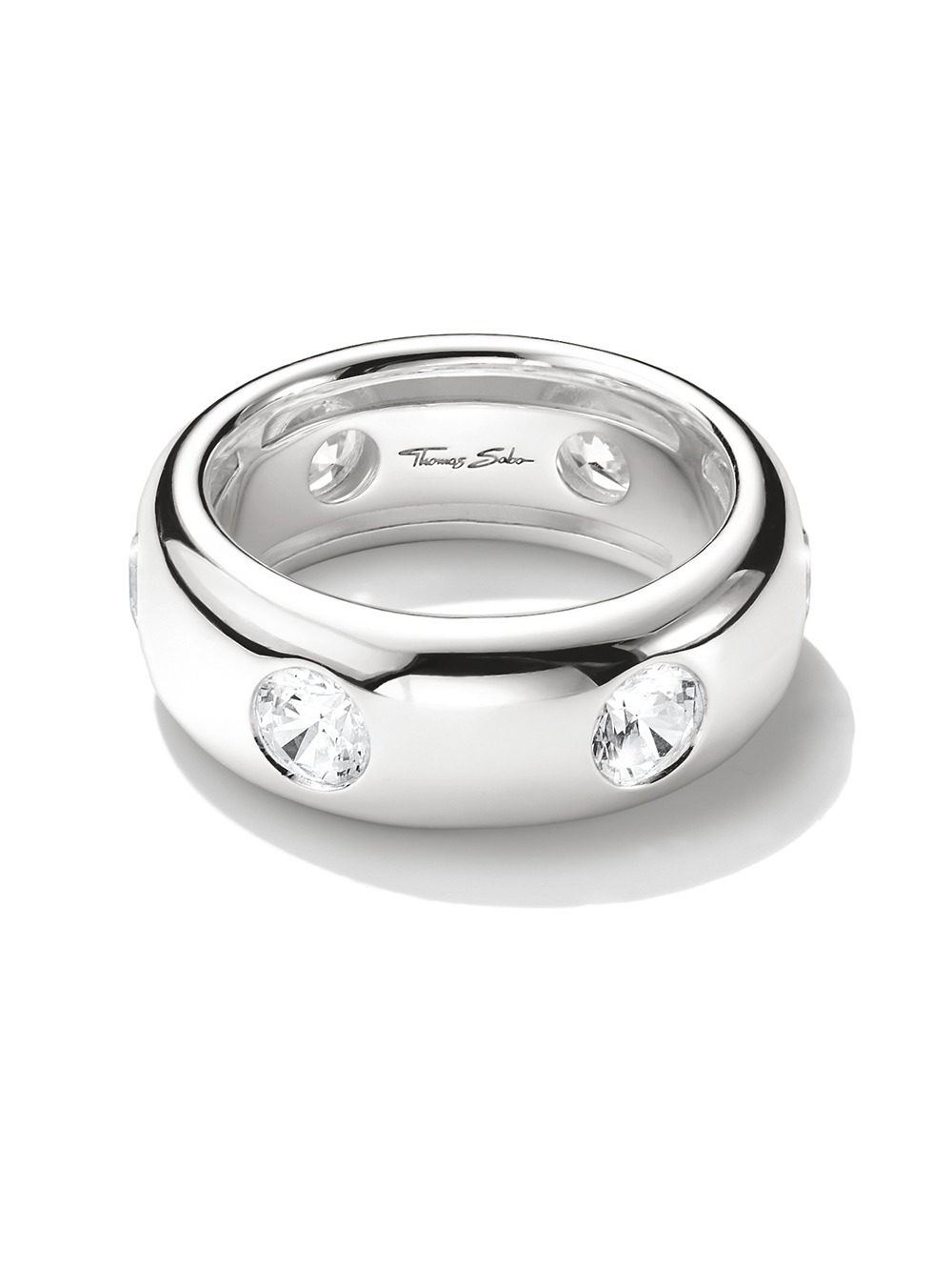 4051245632286 - TR2519-051-14-58 Ring mit weißen Zirkoniasteinen Silber Damen