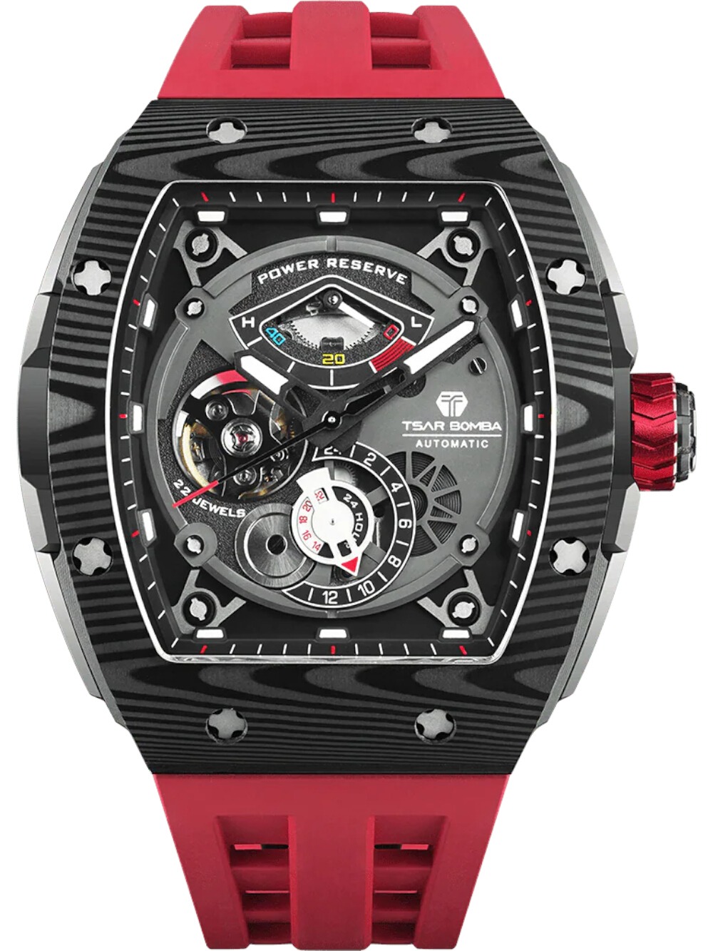 Tsar Bomba TB8210CF2-03 Herrenuhr Elemental Karbonfaser Automatik 45mm 5ATM