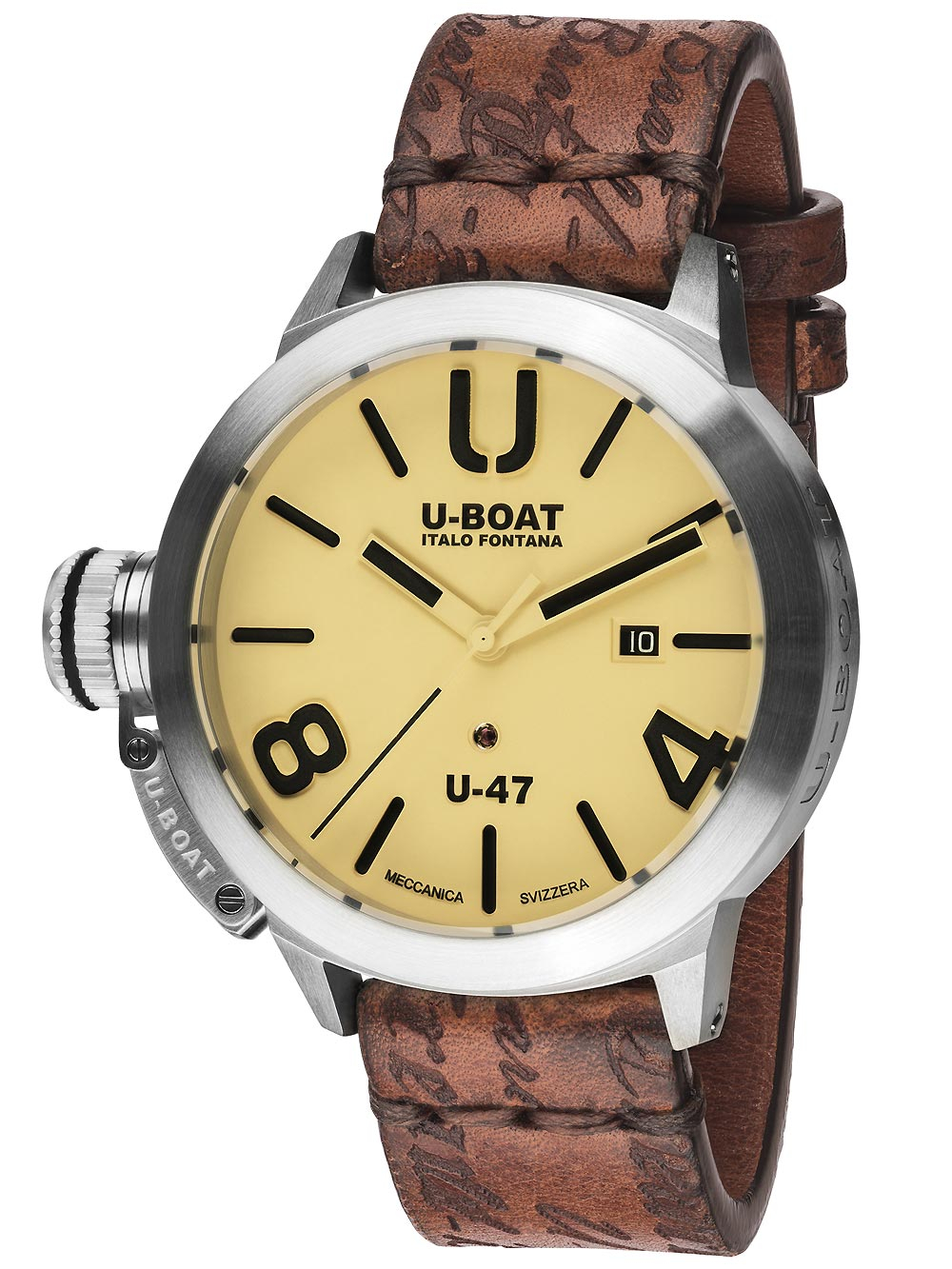 8051070193897 - 8106 Classico U-47 Automatik beige Herrenuhr 47mm 100M 8051070193897 - 8106 Classico U-47 Automatik beige Herrenuhr 47mm 100M