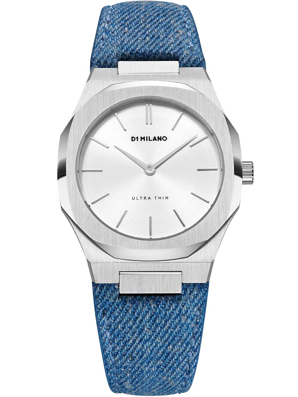 D1 Milano UTDL01 Bleach Denim Ultra Thin Damenuhr 34mm 5ATM