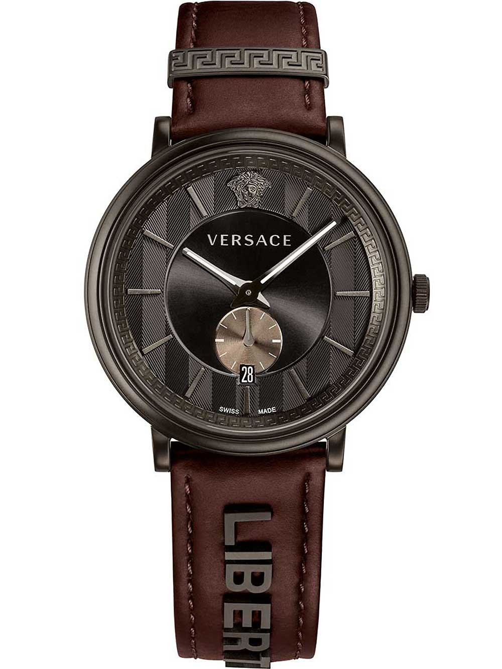 Versace VBQ040017 V Circle Herrenuhr 42mm 5ATM