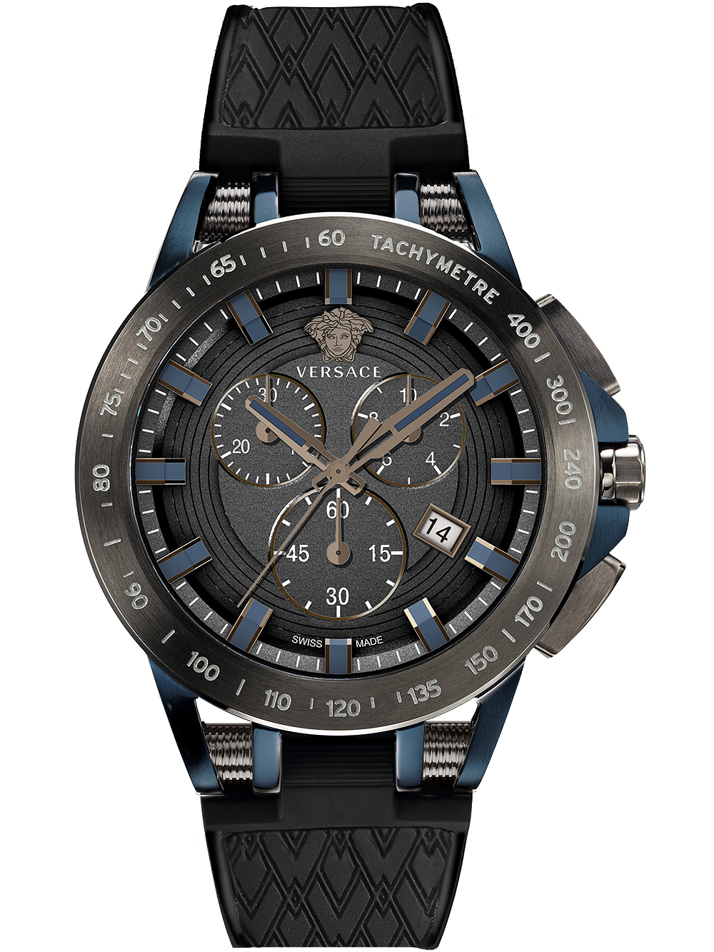 Versace VE3E00221 Sport Tech Chronograph Herrenuhr 45mm 10ATM