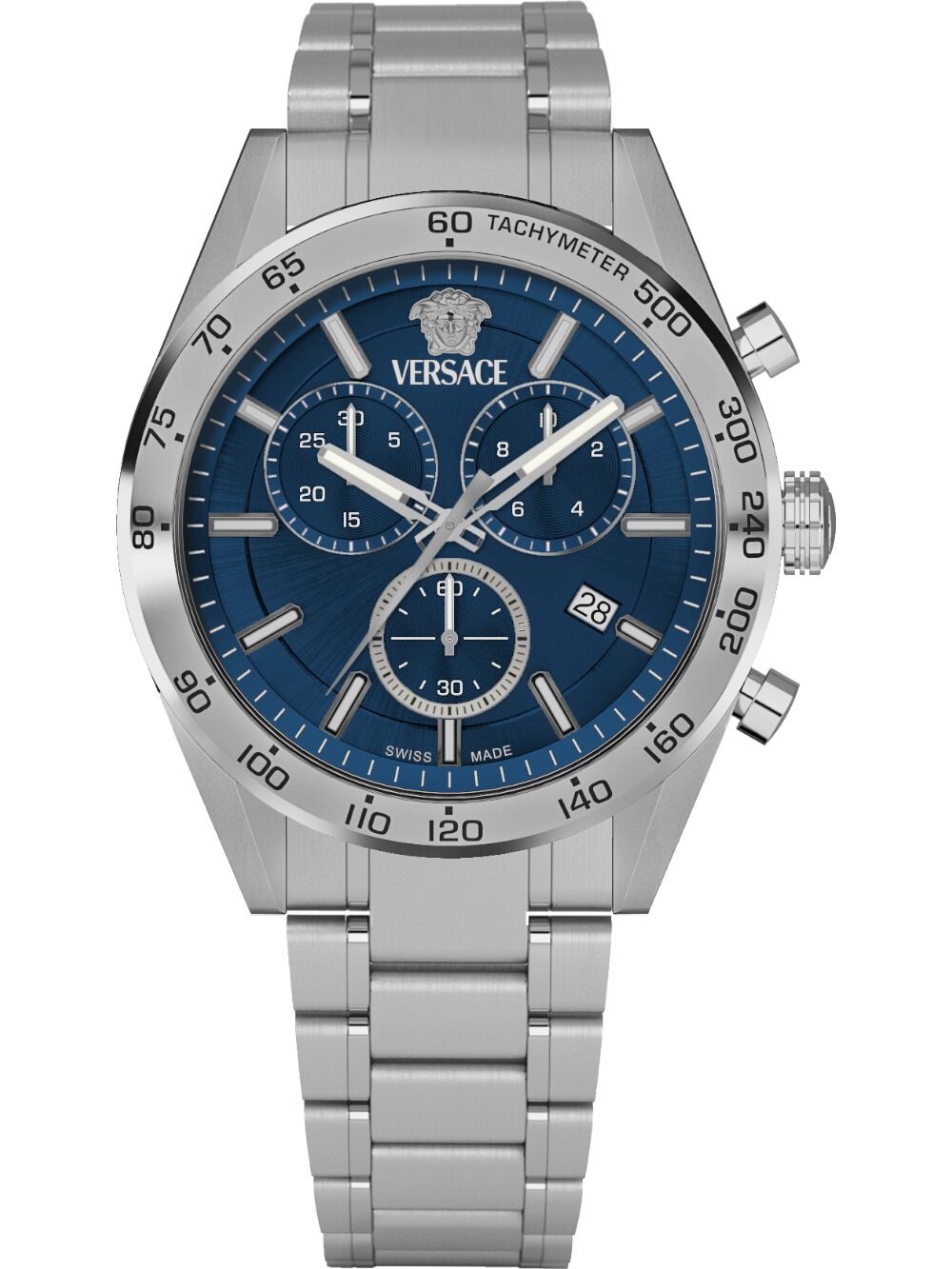 Versace VE0CA0124 Herrenuhr V-Code Chrono 41mm 5ATM Versace VE0CA0124 Herrenuhr V-Code Chrono 41mm 5ATM