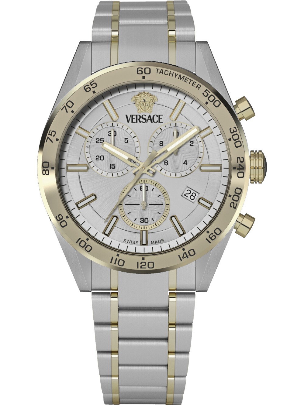 Versace VE0CA0224 Herrenuhr V-Code Chrono 41mm 5ATM Versace VE0CA0224 Herrenuhr V-Code Chrono 41mm 5ATM