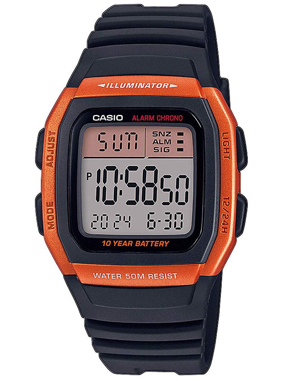 Casio W-96H-4A2VEF Collection Herren 36mm 10ATM