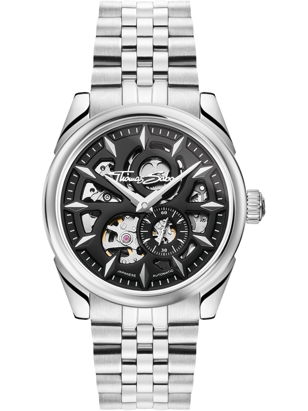 Thomas Sabo WA0409-201-203 Herrenuhr Automatik Schwarz 41mm 5ATM